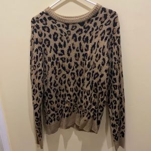Cheetah print sweater